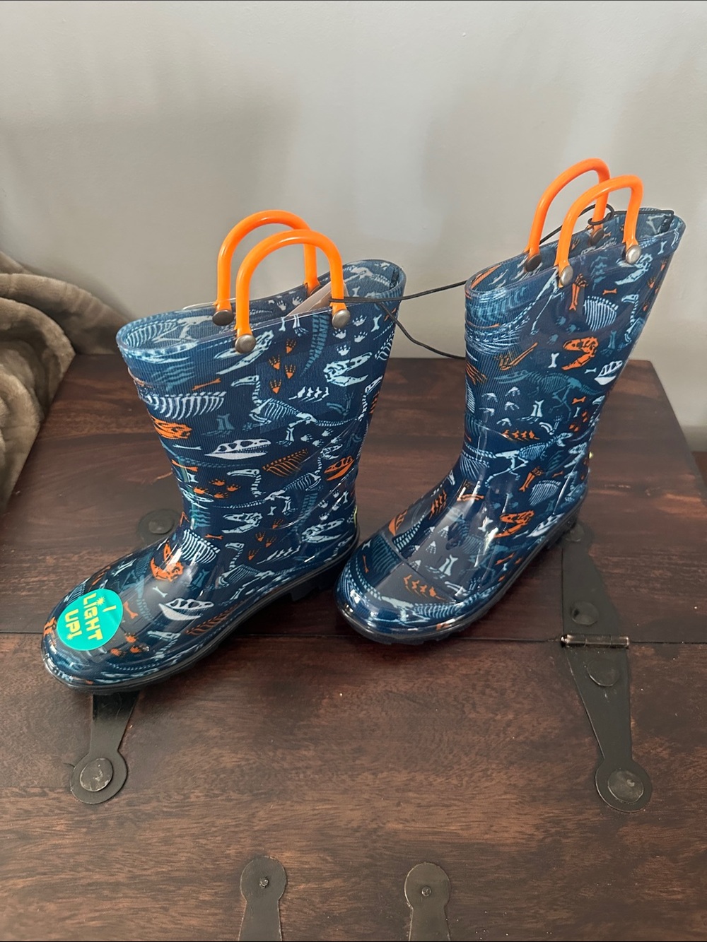 Western Chief Dinosaurs Boys Rain Boots Size 12 - Picture 4 of 10